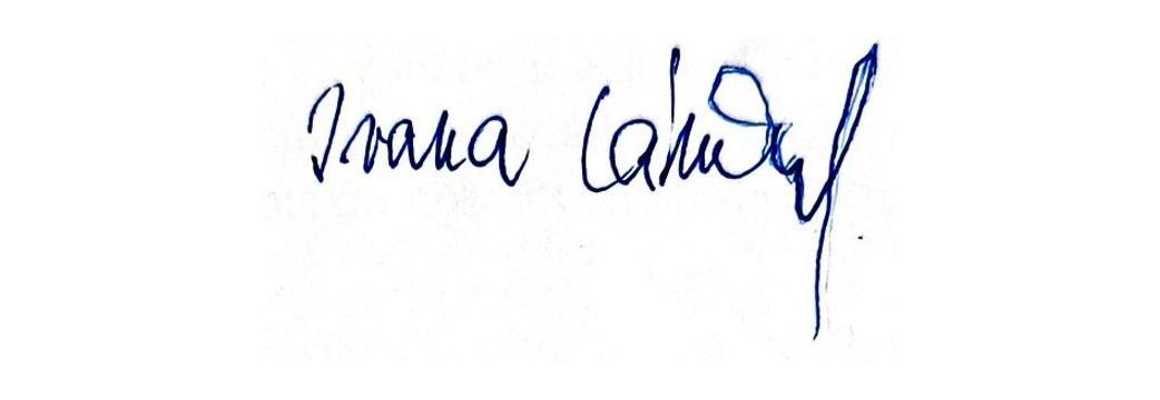 Podpis Ivany Láníkové